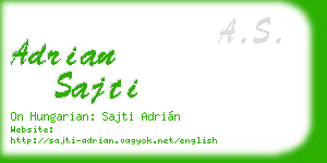 adrian sajti business card